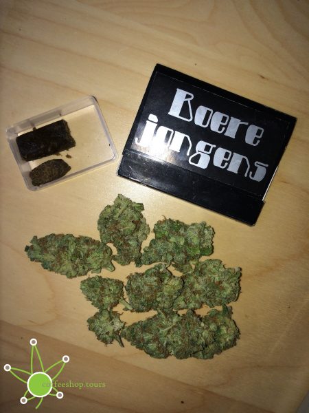 King Kong Kush and Cheese Block Hash from Boerejongens in Amsterdam