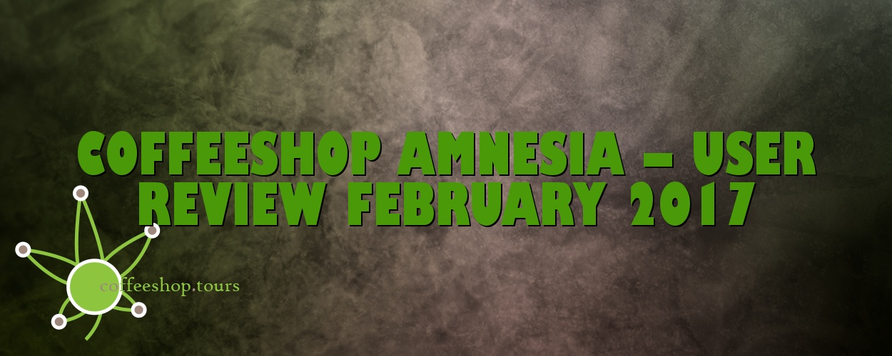 Coffeeshop Amnesia – User Review February 2017